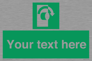 Custom Turn Clockwise Sign